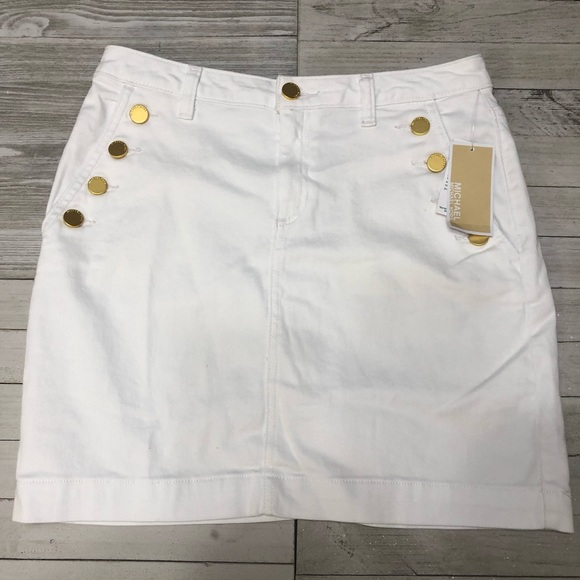 MICHAEL Michael Kors Dresses & Skirts - 2 left . 🆕 Michael Kors White Denim Mini Skirt MICHAEL Michael Kors Dresses & Skirts - 2 left . 🆕 Michael Kors White Denim Mini Skirt